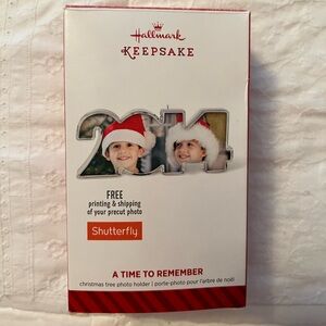 Hallmark Keepsake Ornament A Time to Remember Photo Holder 2014 NIB
